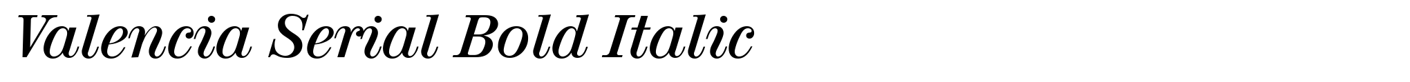 Valencia Serial Bold Italic image